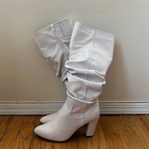 White Knee-high Boots